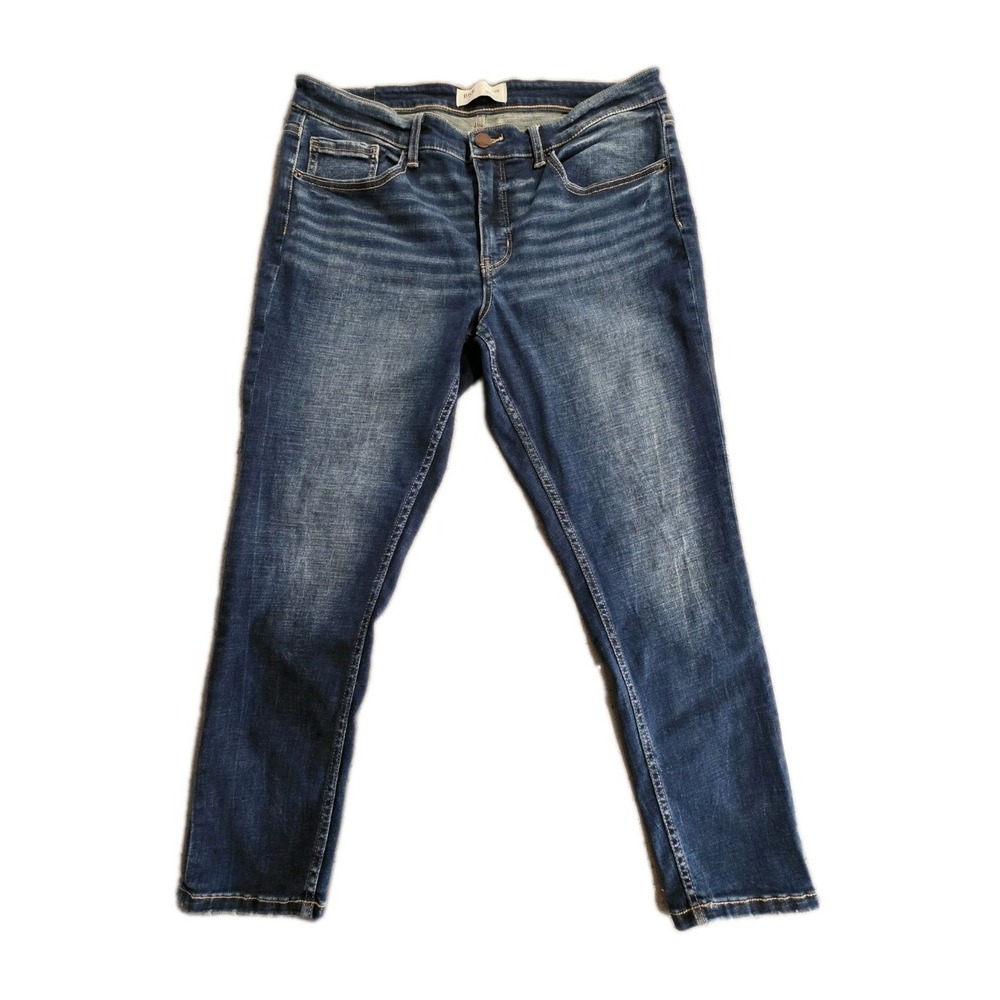 BKE Payton Universal Fit Mid Rise Ankle Skinny Size 34x25.5 Dark Wash Classic